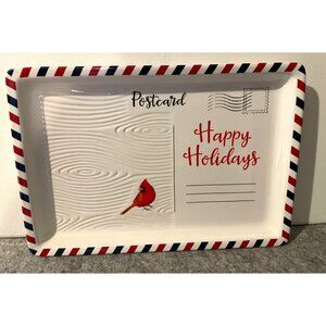 Temptations Happy Holidays Ceramic Post Card 10 x 7 "  # 2016